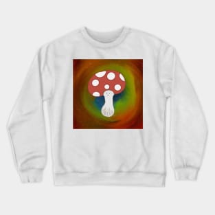 Rainbow space mushroom Crewneck Sweatshirt